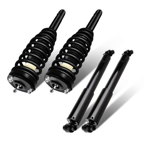 SCITOO Front and Rear Complete Struts Assembly Shock Absorber for Ford Fusion 2010-2012,for Mercury Milan 2010-2011 Automotive Replacement Struts 272596 344363 - Set of 4