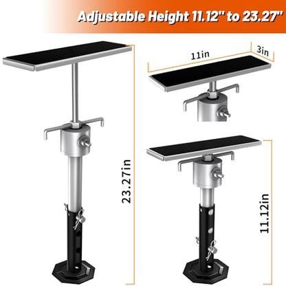 RV Slide Out Support Jacks with Flat Top Block, for Travel Camper RV Height Adjustable from 11" to 23", Heavy Duty Quick Lift Stabilizer up to 5000 lbs Capacity,Set of 2 Trailer Stabilizers