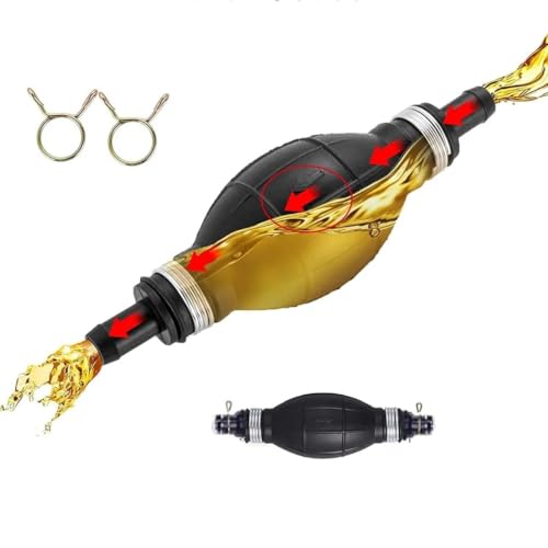 Motorboat Liquid Transfer Siphon Pump Water Gas Oil Fuel Hand Syphon Hose Pump Tool Kit for Boat Car Motorcycle Diesel Fish Tank