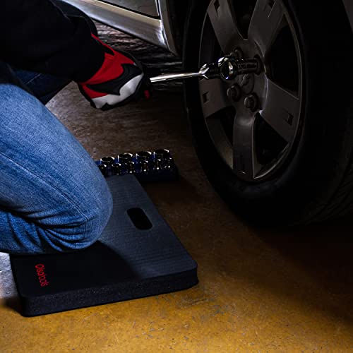 Olsa Tools Mechanics Kneeling Pad - Protection Knee Pads - Kneeling Work Mat - Under Car Mat - Creeper Pad - Work Pad - Foam Pad - 18" x 11" x 1" - Part 1182
