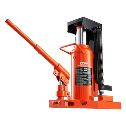 VEVOR Hydraulic Toe Jack, 10 Ton Lift, 20 Ton Capacity, 1.2-7.5 in Toe Height, 12.6-18.9 in Top Height, Air Hydraulic Claw Jack for Machinery - size: 10-20 ton