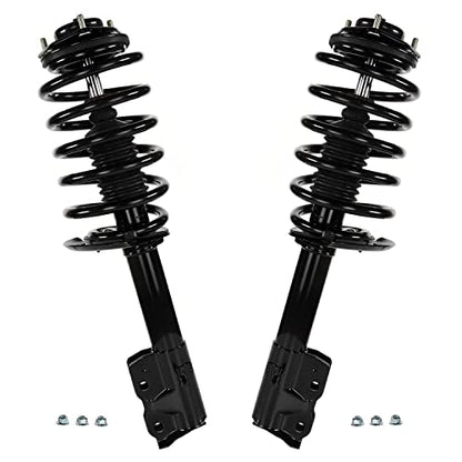 Detroit Axle - 4pc Front and Rear Struts Kit for Jeep 12-16 Compass Patriot | 4 Front and Rear Struts & Coil Spring Suspension Quick Install Ready Struts Shocks Assembly 2013 2014 2015 Replacement - size: 4Q47439/ 4 Struts