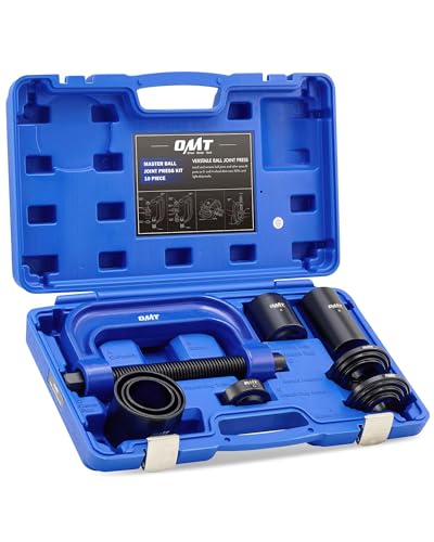 Orion Motor Tech Ball Joint Press Kit, Heavy Duty Ball Joint Removal Tool Kit with 4x4 Adapters, for Most 2WD and 4WD Cars and Light Trucks - color: blue C-frame