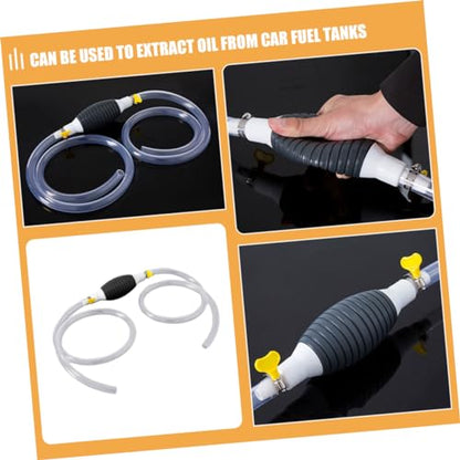 Unomor Hand Siphon Pump for Fuel Transfer Manual Siphon Pump Kit Hose Portable Liquid Sucker for Automotive and Water Use