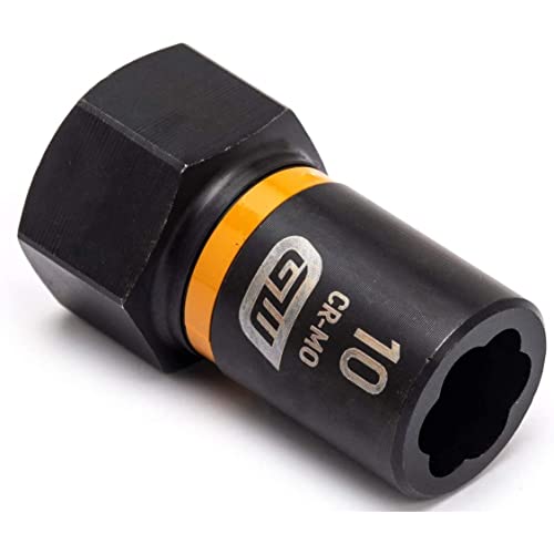 GEARWRENCH 3/8" Drive Bolt Biter Impact Extraction Socket 10mm - 84759 - size: 3/8 Drive, 10mm, style: METRIC