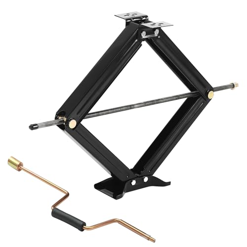 30" RV Scissor Jack Stabilizer 7800lb Heavy Duty 30" RV Trailer Stabilizer Leveling Scissor Jack for RV Camper with Crank Handle - 1Pack - size: XL 30’‘ 1pc