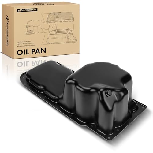 A-Premium Engine Oil Pan Sump with Drain Plug Compatible with Jeep Grand Cherokee 1999-2004 & Dodge Ram 1500 2002-2004, 4.7L, Replaces 53020678AC, 53020678AD