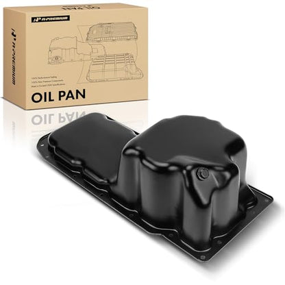 A-Premium Engine Oil Pan Sump with Drain Plug Compatible with Jeep Grand Cherokee 1999-2004 & Dodge Ram 1500 2002-2004, 4.7L, Replaces 53020678AC, 53020678AD