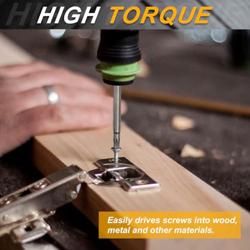 HARFINGTON 10pcs T8 Torx Head Screwdriver Bit 1/4" Hex Shank 2" (50mm) Long Magnetic No Hole Tip Tamper Proof 6 Point Star Screw Driver Drill Bits S2 Steel Industrial Power Screwdrivers - size: T8 x 2"