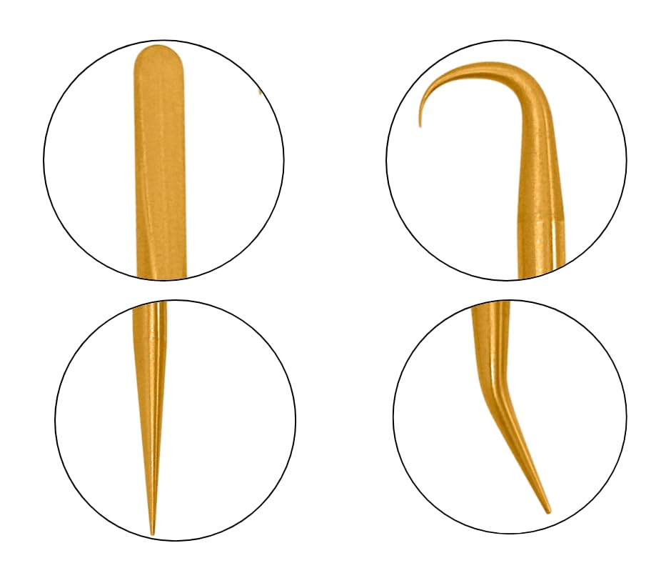 Premium Brass Pick Kit – 2 Picks with 4 Tip Styles | O-Ring and Seal Removal Tools for Scuba Diving, Automotive, and DIY Maintenance | Durable, Scratch-Free Design
