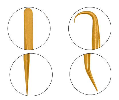 Premium Brass Pick Kit – 2 Picks with 4 Tip Styles | O-Ring and Seal Removal Tools for Scuba Diving, Automotive, and DIY Maintenance | Durable, Scratch-Free Design