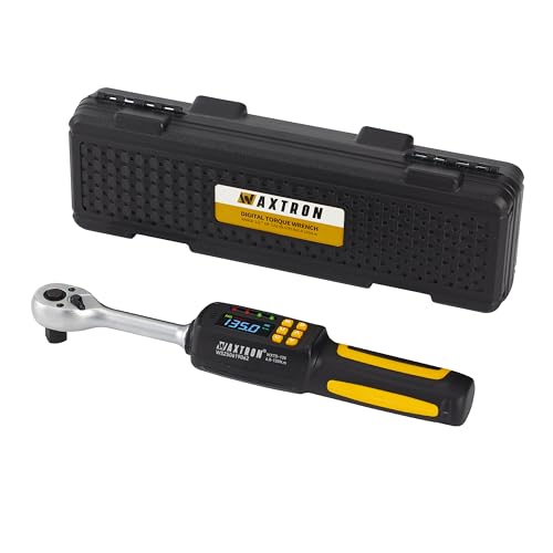 1/2-Inch Drive Digital Torque Wrench, 3.0-99.5 ft-lb (4-135 Nm) | Buzzer & LED Alerts, 72-Tooth Ratchet, 5-Inch Shaft, for Car, Wheel Lugs, Storage Case - size: 1/2" 135Nm