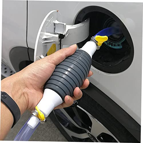 Manual Oil Transfer Pump Kit Hand Hose for Fuel Water Durable Reusable Design Excellent Suction for Cars Outdoor Use Lightweight Portable Siphon Tool