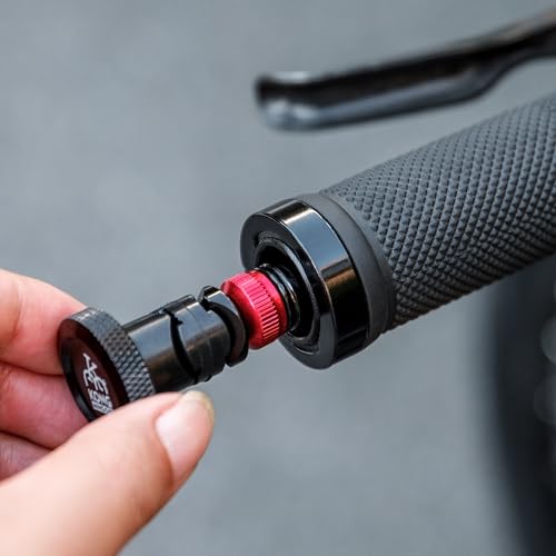 Handlebar End Plugs with CO2 Inflator - Handlebar Insert Bicycle Tire Pump Presta/Schrader Valve Compatible - Bike Tool for Mountain,Road Bicycle - style: KONG-CO2