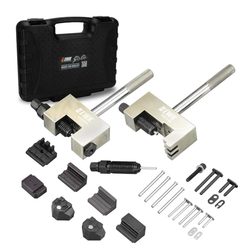 EWK 24-Piece Timing Chain Riveting & Separating Tool Kit, Chain Breaker/Rivet Tool for Mercedes-Benz M271 M272 M273 M276 Diesel & Gas Engines, Chrysler, Jeep