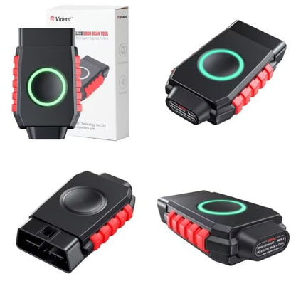 Bluetooth OBD2 Scanner Bidirectional Tools, VIDENT iSmartDiag510Pro Scan Tool with Lifetime Updates, 28 Resets, CAN FD/DoIP, All System Diagnostics for iOS & Android