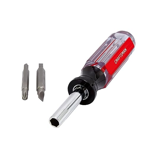 CRAFTSMAN Screwdriver Multi-Bit Set, 6 in 1, Acetate Handle (CMHT66052) (Pack of 6) - size: (Pack of 6)