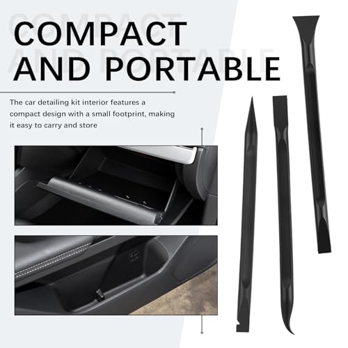 6PCS Car Detailing Pick Set,Car Detailing Tools with 6 Cleaning Heads for Vents,Seams,Cup Holders,Buttons & Interior Gaps,Universal Cars Cleaning Kit for Most Cars SUVs