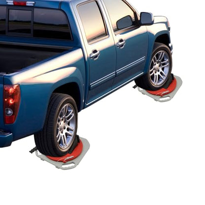 2-Piece Wheel Alignment Turn Plates, 360° Rotating Alignment Tool 3-Ton Capacity Per Plate with 0-50° Scale, Heavy Duty Alignment Plates for Toe Camber Adjustment, Professional & DIY Use