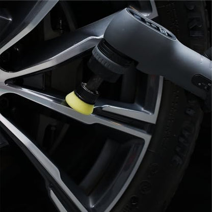 SPTA Yellow T80 Mini High-Cut Foam Polishing Pad Sets, 5Pcs 1.3inch/32mm Sponge Polishing Buffing Pads, Car Foam Detail Polishing Pad Kit for Car Detail Polishing, Small Area Polishing -FPTSS1Y - color: 5Pcs Yellow T80 High-Cut Pad, size: 1.3 Inch (32mm)