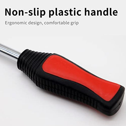 Shkalacar Steel Tire Spoons Tool Set, Tire Tools Rim Protector, Valve Tool, Spoon Tyre Lever Changing Tool Tire Removal Repair Tools with Rim Protectors Valve Cores