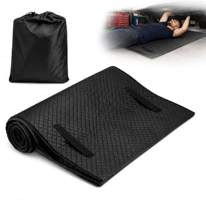 Linkstyle Magical Rolling Creeper Mat, 58×27 Inch Mechanic Creeper Mat for Under Car Repair, Foldable Garage Creeper Mat with Storage Bag, Low Clearance Automotive Work Tool
