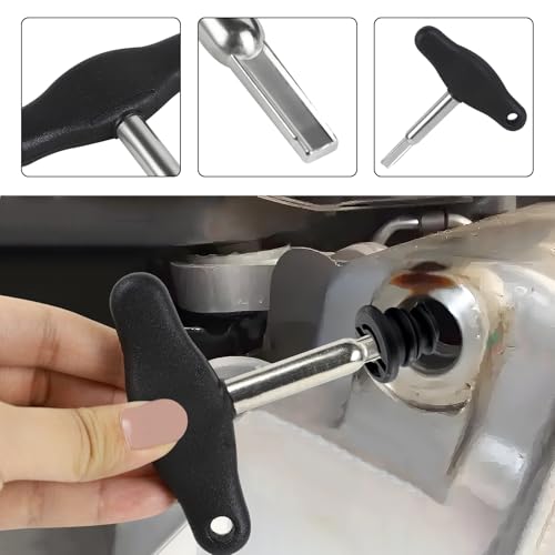 Oil Drain Plug Screw Removal Installer Wrench Assembly Tool, Plastic Oil Pan Drain Plug Screw Removal Wrench Tool Replaces T10549, Compatible with A3 A4 Q3 Q5 Tiguan Golf Jetta