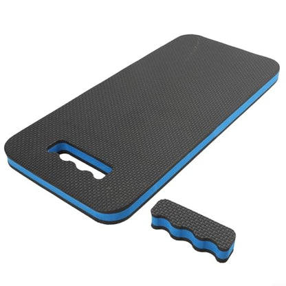 Car Repair Kneeling Mat, Thickened EVA Foam Pad, Oil Proof Mechanic Knee Cushion for Auto Maintenance, Portable Heavy Duty Garage Work Floor Protector(Black Blue)