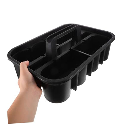 CHILDWEET Large Compartment Plastic Cleaning Basket with Handle – Thickened Portable Organizer for Car Detailing Wash Kit and Home Storage – for Automotive Cleaning Supplies and Tools
