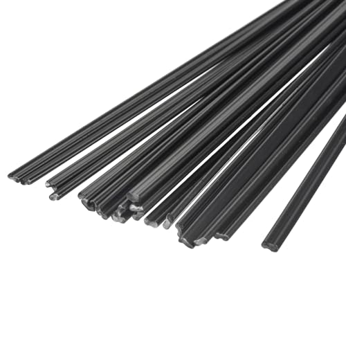 20pcs 8 Inch Plastic Welding Rods PP Welding Strips Welder Rods for Car Bumper, Kayak Repair, Plastic Welder, Black