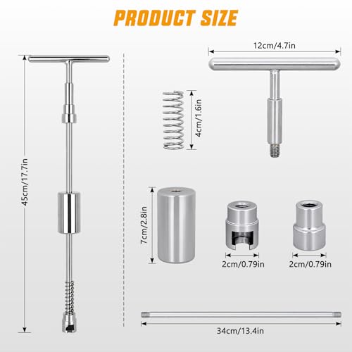 GOOACC Car Dent Puller Repair Kit Paintless Dent Removal Tool | 2 in 1 T-Bar Slide Hammer Puller Upgrade Detachable Auto Body Dents Remover for Car Hail Damage Door Ding Metal Surface - color: 1PCS Dent Puller Kit