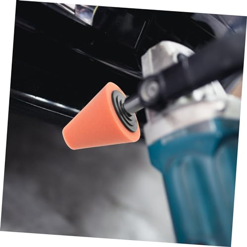 SOLUSTRE 2pcs Polishing Sponge Pads for Drill Car Buffing Pad Kit Cone Shaped Buffing Wheels for Detailed Polishing for Automotive Cleaning and Waxing