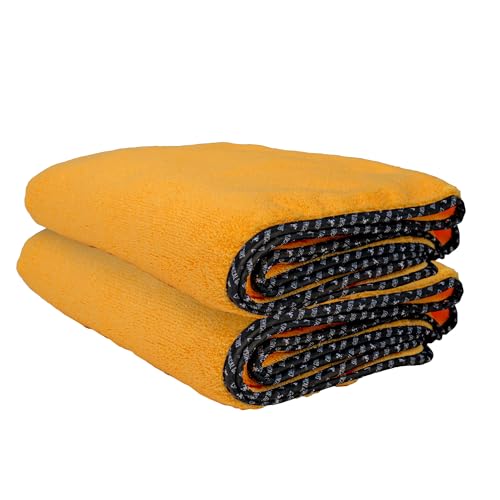 Chemical Guys Miracle Dryer Microfiber Drying Towel 2 Pack (36" x 25") - Super Absorbent and Scratch-Free Drying for Cars, Trucks, and SUVs (MIC72102) - size: 36"x25", style: 2 Pack