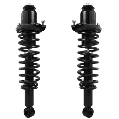 Detroit Axle - 2 Rear Struts for 2003-2008 Toyota Corolla Matrix Pontiac Vibe Complete Struts w/Coil Spring 2004 2005 2006 2007 Replacement Suspension Quick Install Ready Shock Assembly - size: 171373L_171373R/PAIR