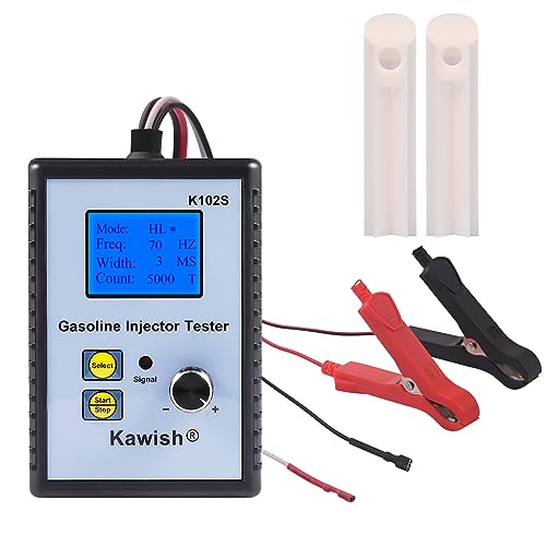 Fuel Injector Tester and Cleaner, Professional K102S Fuel Injector Tester, Automotive Gasoline Injector Testers DC12V 1~50 Hz Diagnostic Tool - color: Blue-102s