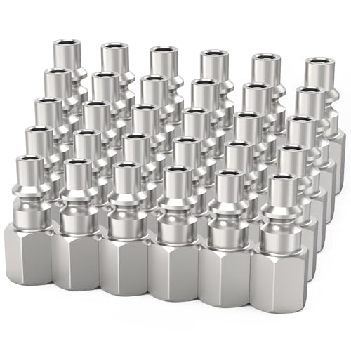 ChillWaves A-Style(ARO) Air Plug, 1/4" NPT Female Pneumatic Plugs, Air Compressor Accessories Fittings(30-PACK) - size: 1/4" FNPT, style: PACK OF 30