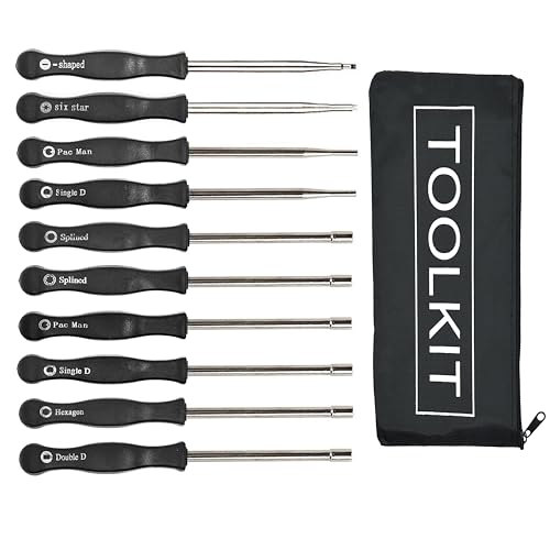 Pack of 10 Carburetor Adjustment Tool Screwdriver Kit for Most 2-Cycle Small Engine Trimmers, Chainsaws, and Leaf Blowers