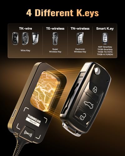 Thinkscan 672 All System OBD2 Scanner Diagnostic Tool+THINKCAR TKEY101 Key Fob Replacement Kits for Vehicles
