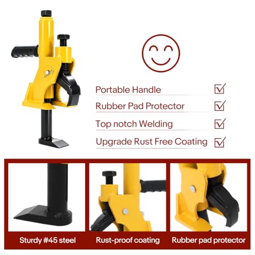 38"-42" Manual Tire Bead Breaker Tire Change Tool with Rubber Pad | All Terrain Vehicle，Easy-Operated，Lightweight and Portable，Fit for 38 and 42 Inches Tires Changer，Yellow - color: Yellow
