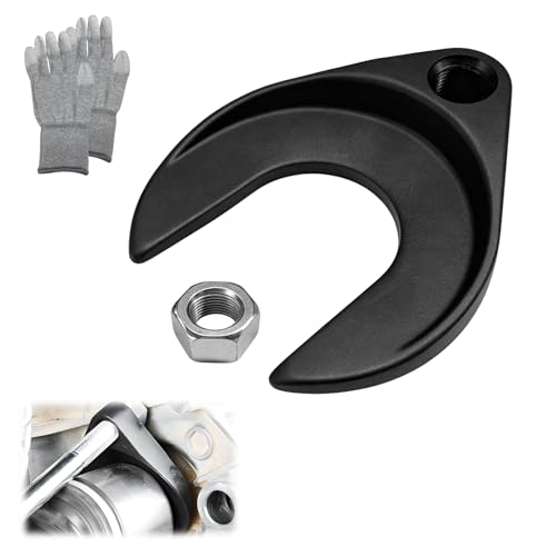 48mm Inner CV Axle Removal Tool, Carbon Steel Front Wheel Drive Axle Pulley Attachment w/Nut & Gloves, CV Joint Fork Removing Tool Fits Slide Hammers with 5/8"-18 Threads - color: 48mm
