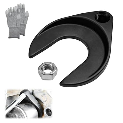 48mm Inner CV Axle Removal Tool, Carbon Steel Front Wheel Drive Axle Pulley Attachment w/Nut & Gloves, CV Joint Fork Removing Tool Fits Slide Hammers with 5/8"-18 Threads - color: 48mm