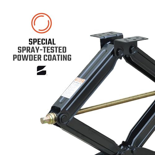 Bastion Distribution Two New 24" Scissor Jacks with Crank Handle | 5000 lbs Capacity | 4-24” Height | Spray-Tested Powder Coated | BJ-5000MSJ24 - size: 24" (Two Pack)