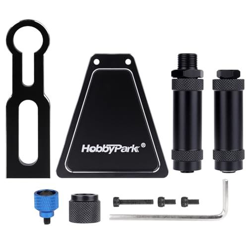 HobbyPark Aluminum RC Tire Balancer 12mm 17mm Hex Wheels Balancer Tools Compatible with Traxxas Axial Arrma Tamiya HPI Redcat 1/8 1/10 RC Crawler Car Truck On Road Touring Drifting