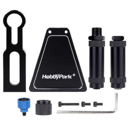 HobbyPark Aluminum RC Tire Balancer 12mm 17mm Hex Wheels Balancer Tools Compatible with Traxxas Axial Arrma Tamiya HPI Redcat 1/8 1/10 RC Crawler Car Truck On Road Touring Drifting