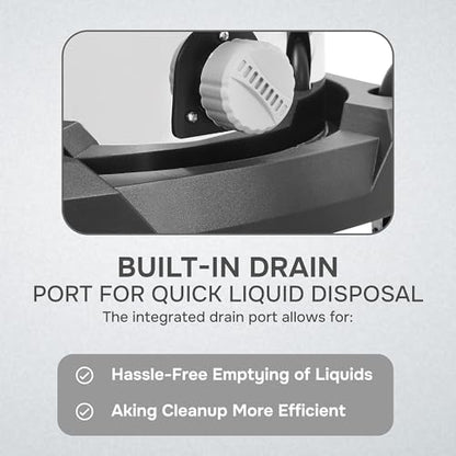 Dapper Supply 21 Gallon 8.5 Peak HP Wet/Dry Vacuum, Stainless Steel Tank, 2 in 1 Function Portable Shop Vacuum with Attachments, Built-in Drain Ideal for Jobsite, Garage & Workshop. - size: 21 Gal