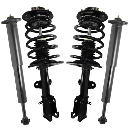 Detroit Axle - 4pc Struts Shocks Kit for 2004-2008 Chrysler Pacifica, 2 | Front Ready Struts with Coil Spring 2 Rear Shock Absorbers Assembly 2005 2006 2007 Replacement Suspension Kit - size: 4AQ54027/ 4 Struts