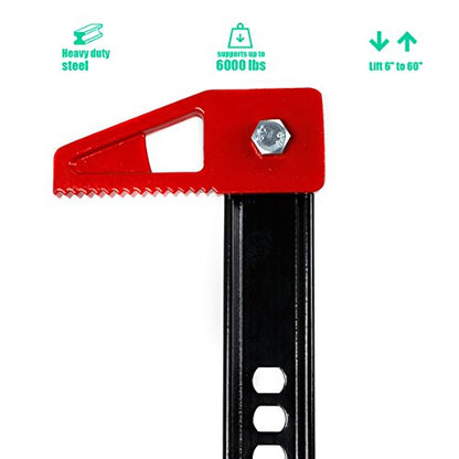 Stark USA Industry 60" Farm Tractor Truck SUV Bumper Jack Ratcheting Style Off Road Farm Jack 3-Ton Capacity Truck Lift Bumper Utility