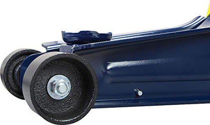 TCE TCET825051 Torin Hydraulic Low Profile Trolley Service/Floor Jack with Single Piston Quick Lift Pump, 2.5 Ton (5,000 lb) Capacity, Blue - size: 2.5 Ton