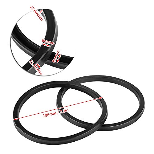 Tire Changer Seals, Rubber Bead Sealer for Tires, Bead Breaker Cylinder Seals, Bead Breaker Loosener for Tire Changer Machine Air Cylinder, 186mm / 7.3in (186mm) - size: 186mm