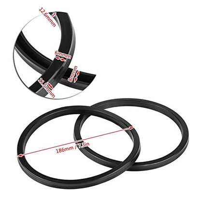 Tire Changer Seals, Rubber Bead Sealer for Tires, Bead Breaker Cylinder Seals, Bead Breaker Loosener for Tire Changer Machine Air Cylinder, 186mm / 7.3in (186mm) - size: 186mm